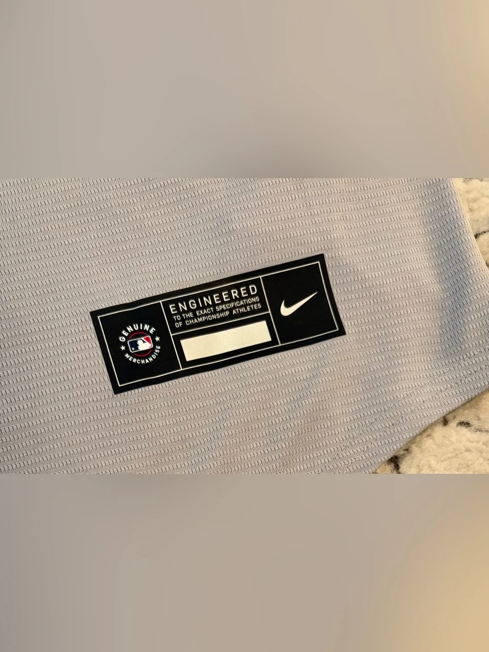 Nike Authentic New York Yankees Ben Rice #22 MLB Gray Jersey Men’s Sz: L - Picture 6 of 8